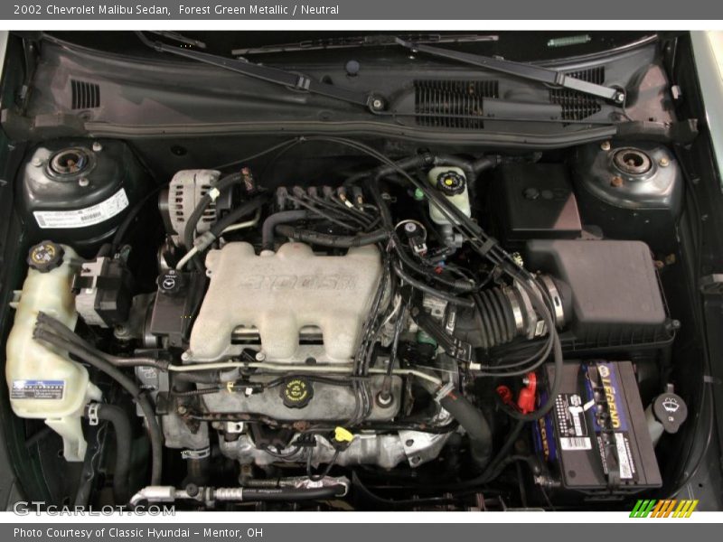 Forest Green Metallic / Neutral 2002 Chevrolet Malibu Sedan