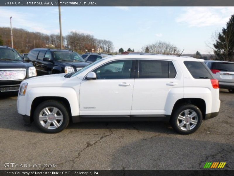 Summit White / Jet Black 2014 GMC Terrain SLE AWD