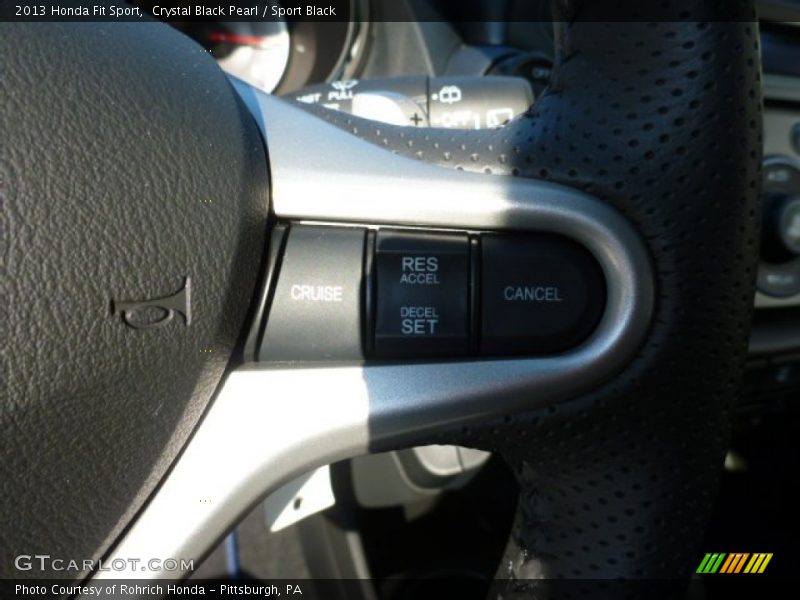 Crystal Black Pearl / Sport Black 2013 Honda Fit Sport