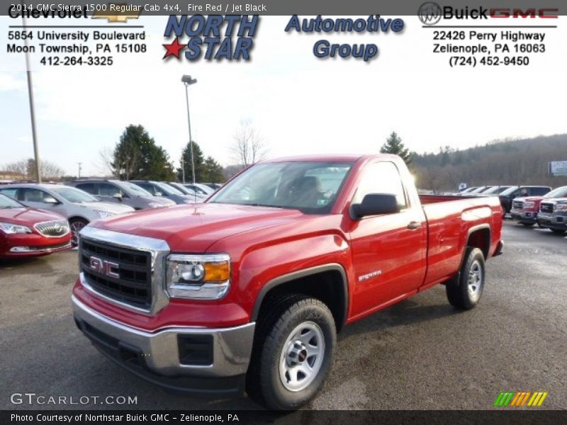 Fire Red / Jet Black 2014 GMC Sierra 1500 Regular Cab 4x4