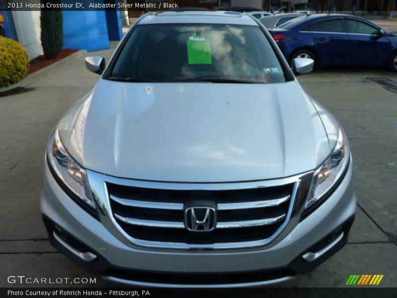 Alabaster Silver Metallic / Black 2013 Honda Crosstour EX