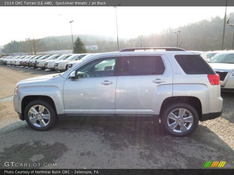 Quicksilver Metallic / Jet Black 2014 GMC Terrain SLE AWD
