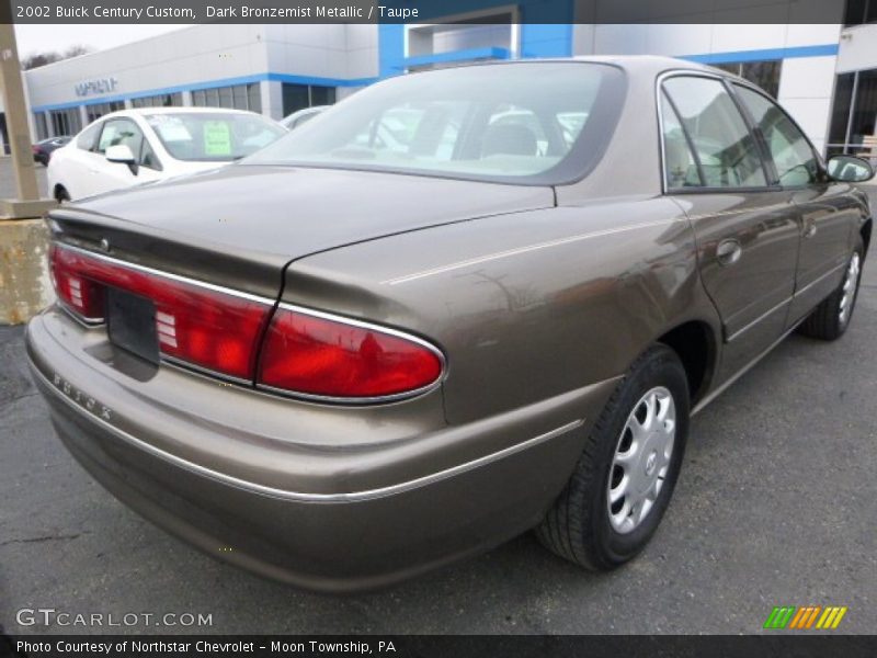 Dark Bronzemist Metallic / Taupe 2002 Buick Century Custom
