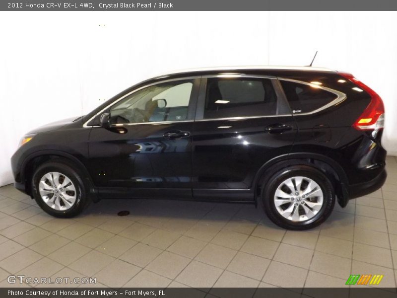 Crystal Black Pearl / Black 2012 Honda CR-V EX-L 4WD