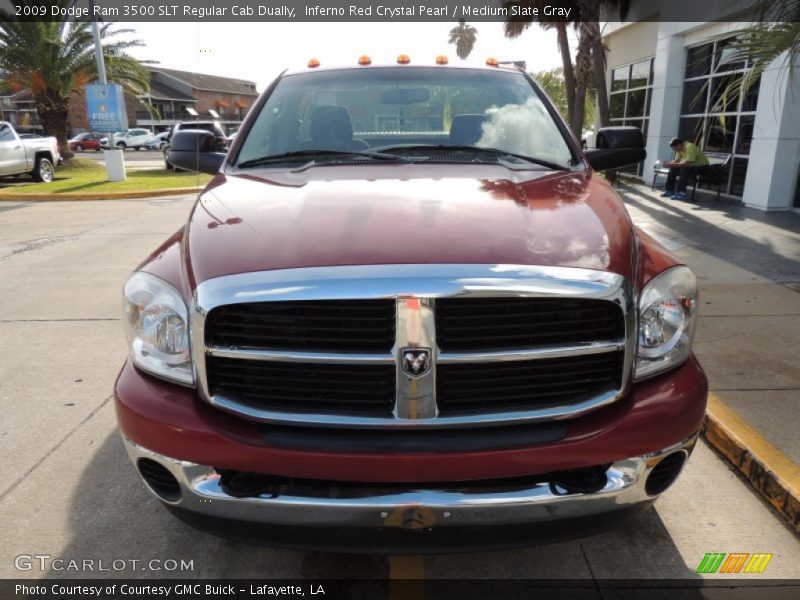 Inferno Red Crystal Pearl / Medium Slate Gray 2009 Dodge Ram 3500 SLT Regular Cab Dually