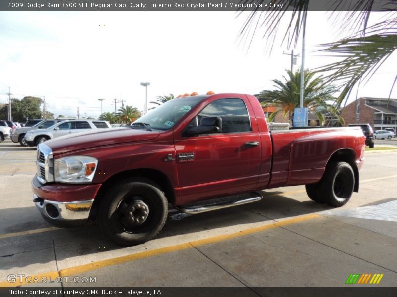  2009 Ram 3500 SLT Regular Cab Dually Inferno Red Crystal Pearl