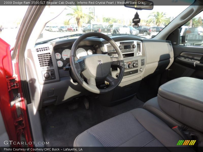 Inferno Red Crystal Pearl / Medium Slate Gray 2009 Dodge Ram 3500 SLT Regular Cab Dually