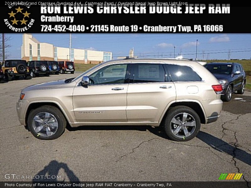 Cashmere Pearl / Overland Nepal Jeep Brown Light Frost 2014 Jeep Grand Cherokee Overland 4x4