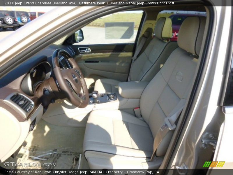 Cashmere Pearl / Overland Nepal Jeep Brown Light Frost 2014 Jeep Grand Cherokee Overland 4x4