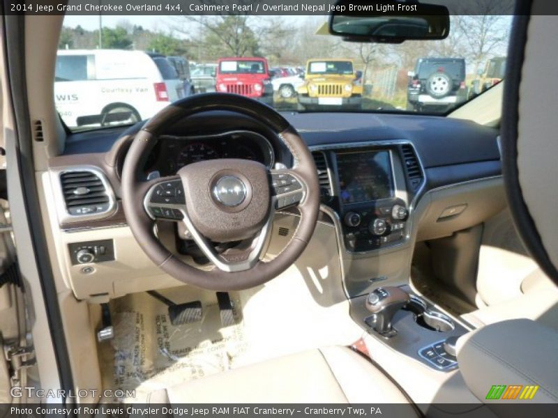 Cashmere Pearl / Overland Nepal Jeep Brown Light Frost 2014 Jeep Grand Cherokee Overland 4x4