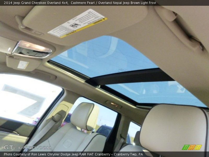 Cashmere Pearl / Overland Nepal Jeep Brown Light Frost 2014 Jeep Grand Cherokee Overland 4x4