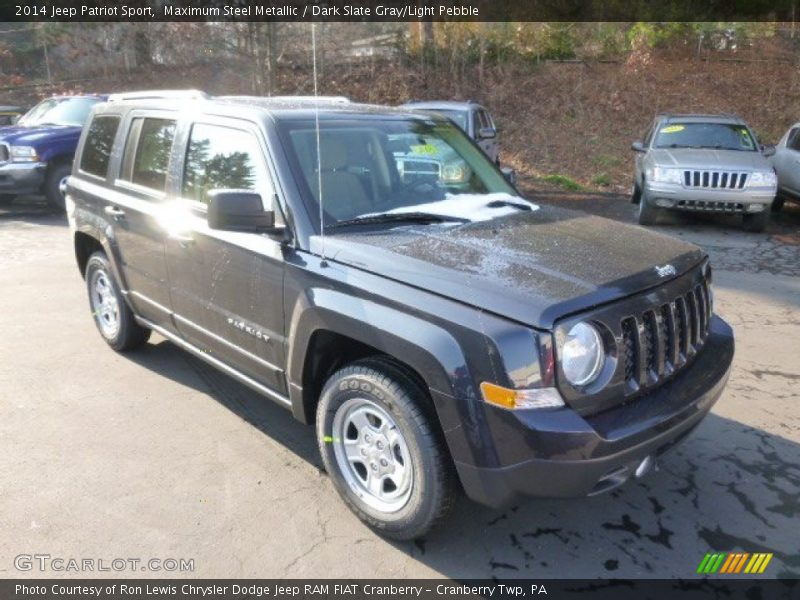 Maximum Steel Metallic / Dark Slate Gray/Light Pebble 2014 Jeep Patriot Sport