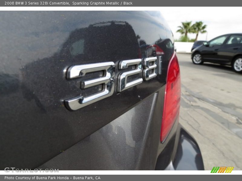 Sparkling Graphite Metallic / Black 2008 BMW 3 Series 328i Convertible