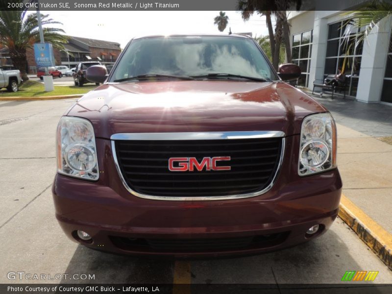 Sonoma Red Metallic / Light Titanium 2008 GMC Yukon SLE