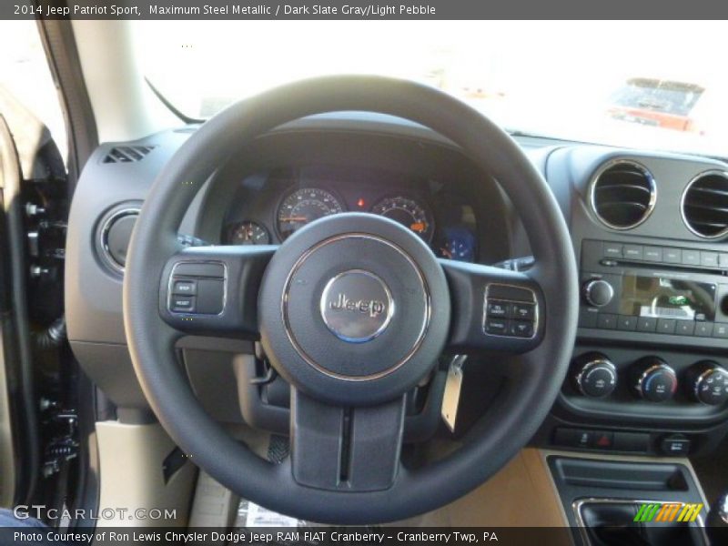 Maximum Steel Metallic / Dark Slate Gray/Light Pebble 2014 Jeep Patriot Sport