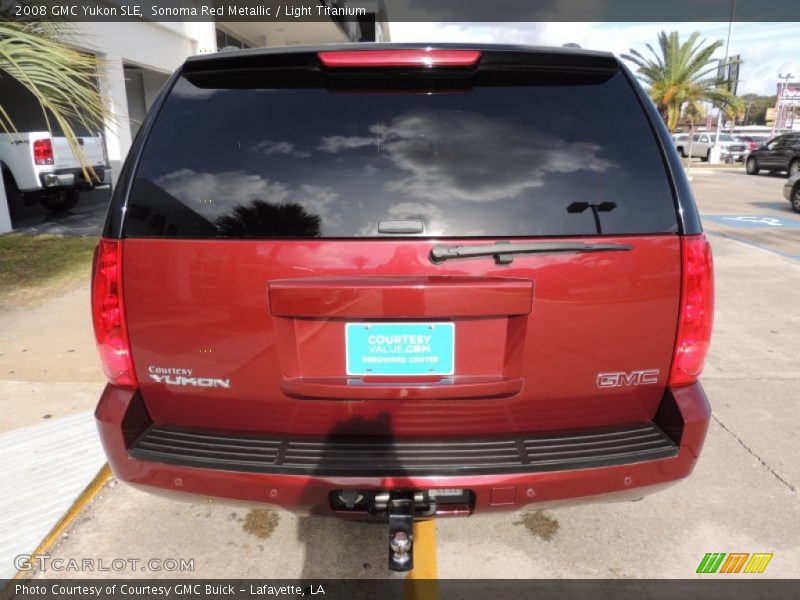 Sonoma Red Metallic / Light Titanium 2008 GMC Yukon SLE