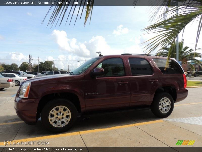 Sonoma Red Metallic / Light Titanium 2008 GMC Yukon SLE