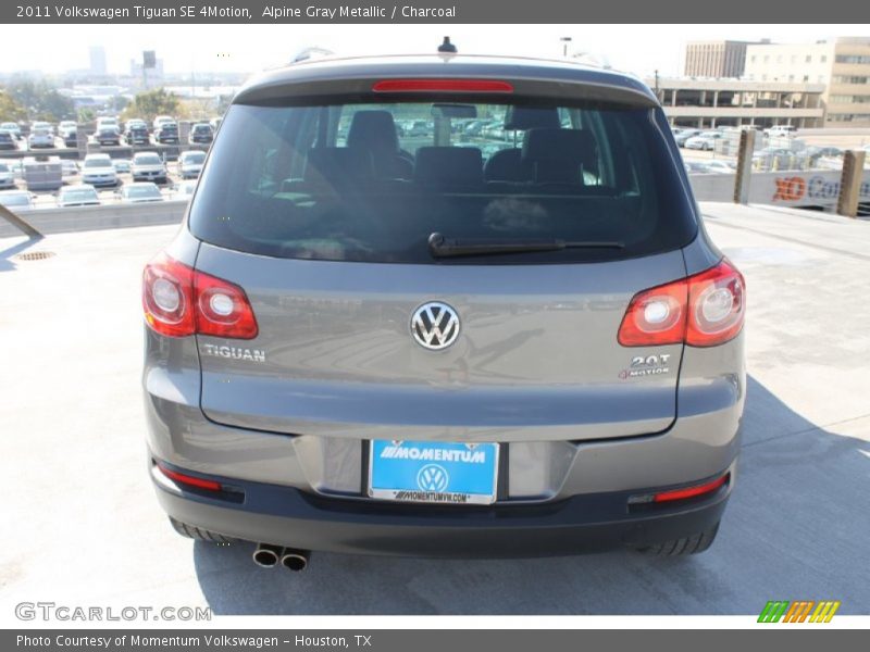 Alpine Gray Metallic / Charcoal 2011 Volkswagen Tiguan SE 4Motion