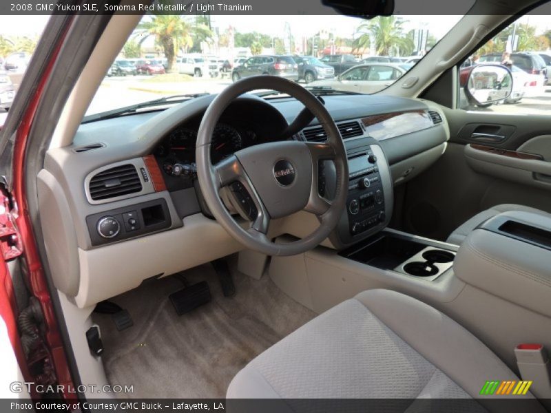 Sonoma Red Metallic / Light Titanium 2008 GMC Yukon SLE