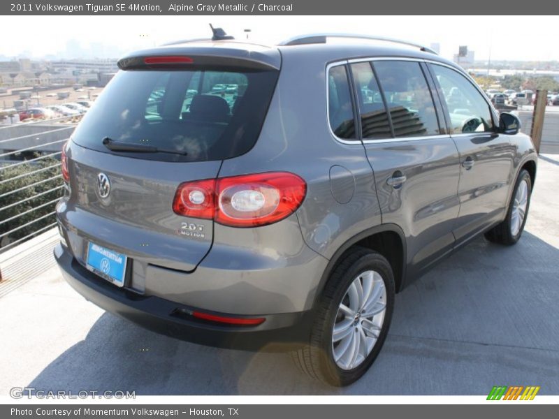 Alpine Gray Metallic / Charcoal 2011 Volkswagen Tiguan SE 4Motion