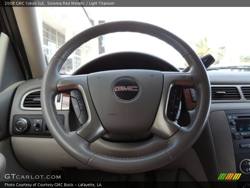 Sonoma Red Metallic / Light Titanium 2008 GMC Yukon SLE