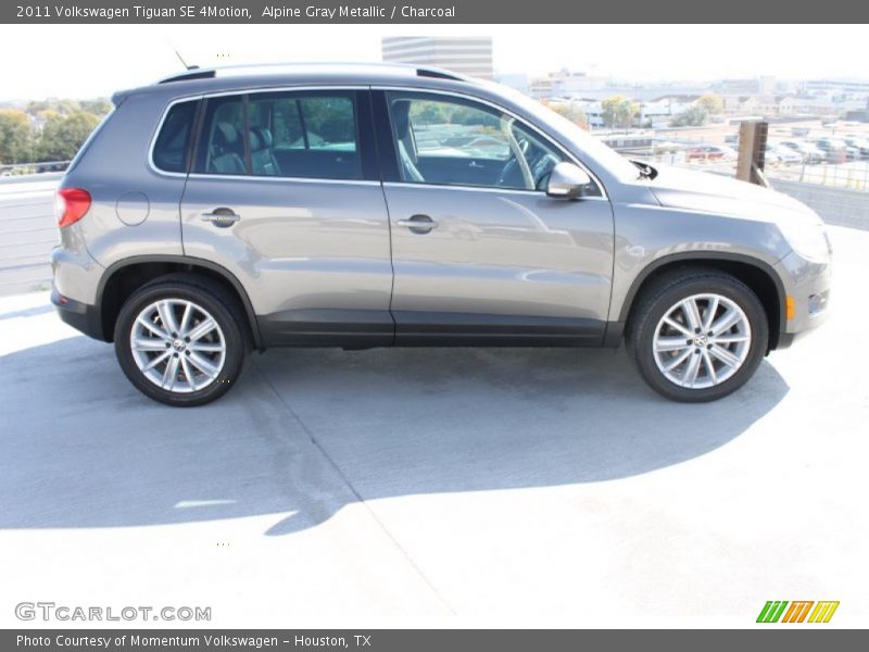 Alpine Gray Metallic / Charcoal 2011 Volkswagen Tiguan SE 4Motion