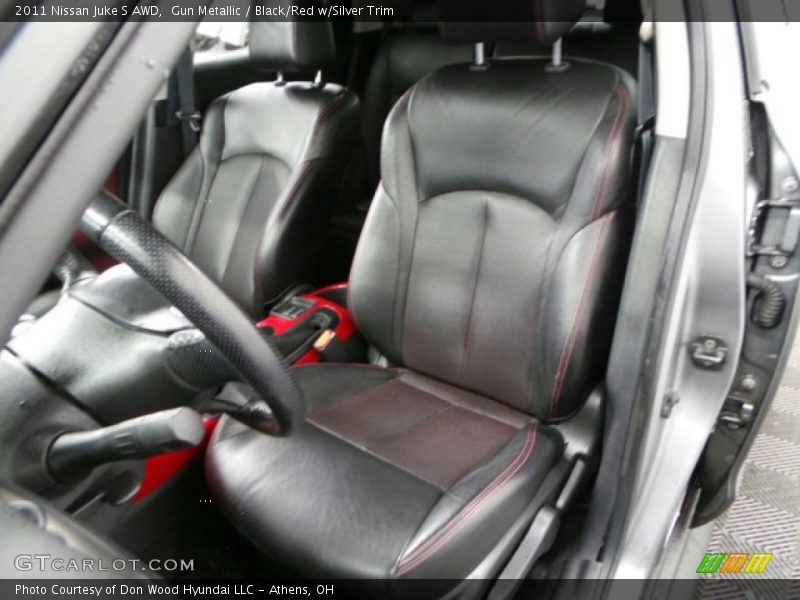 Gun Metallic / Black/Red w/Silver Trim 2011 Nissan Juke S AWD