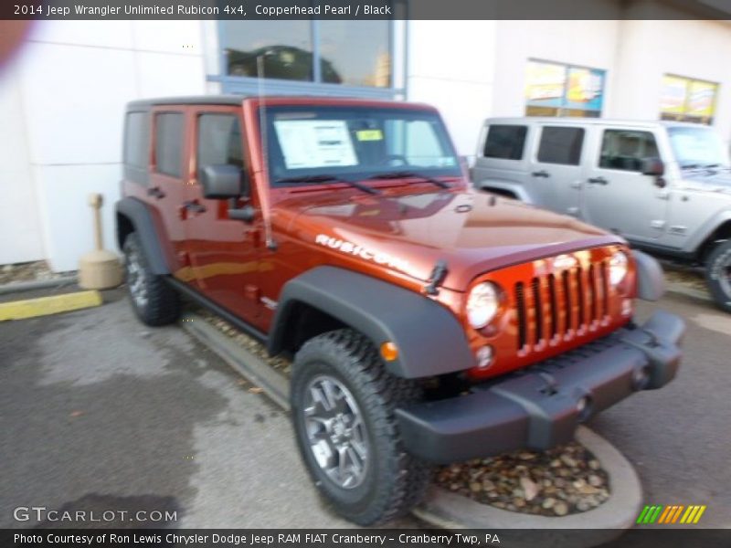 Copperhead Pearl / Black 2014 Jeep Wrangler Unlimited Rubicon 4x4