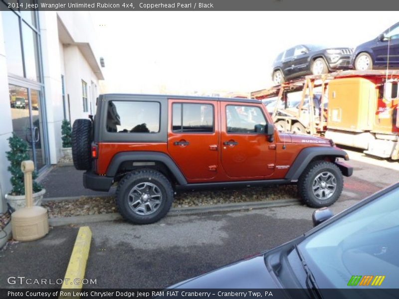 Copperhead Pearl / Black 2014 Jeep Wrangler Unlimited Rubicon 4x4