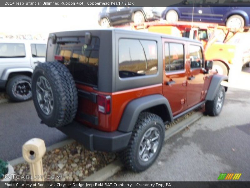 Copperhead Pearl / Black 2014 Jeep Wrangler Unlimited Rubicon 4x4
