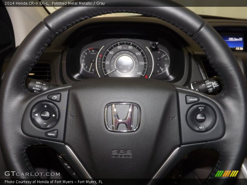Polished Metal Metallic / Gray 2014 Honda CR-V EX-L