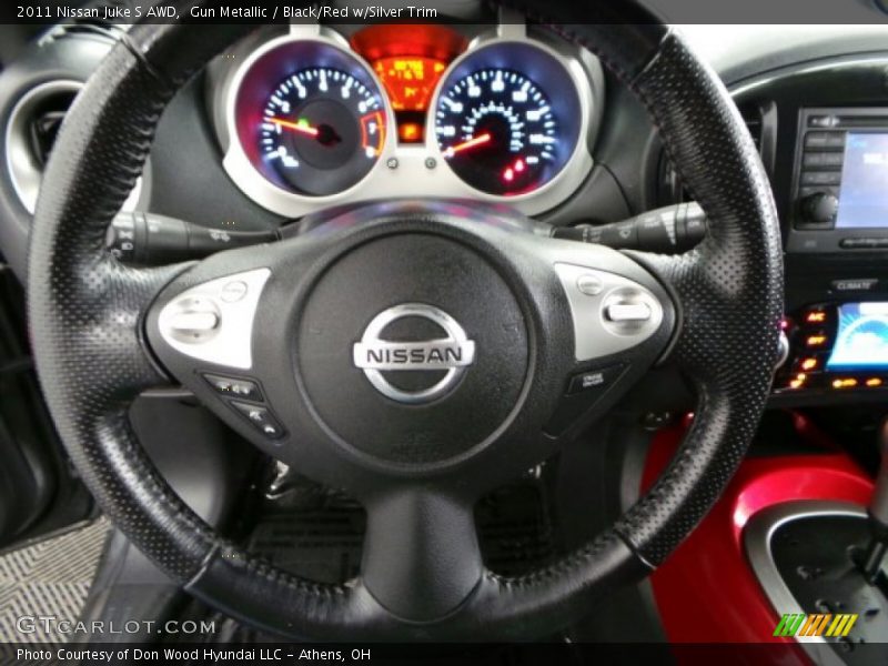 Gun Metallic / Black/Red w/Silver Trim 2011 Nissan Juke S AWD