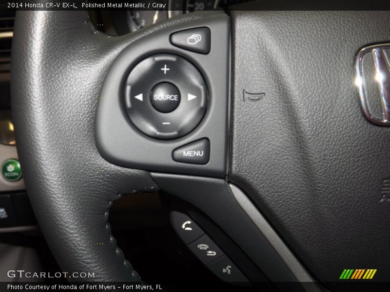 Polished Metal Metallic / Gray 2014 Honda CR-V EX-L