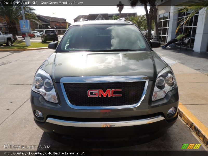 Gray Green Metallic / Ebony 2011 GMC Acadia SLE