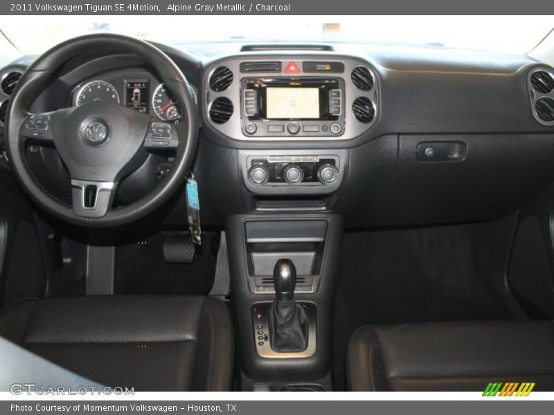 Alpine Gray Metallic / Charcoal 2011 Volkswagen Tiguan SE 4Motion