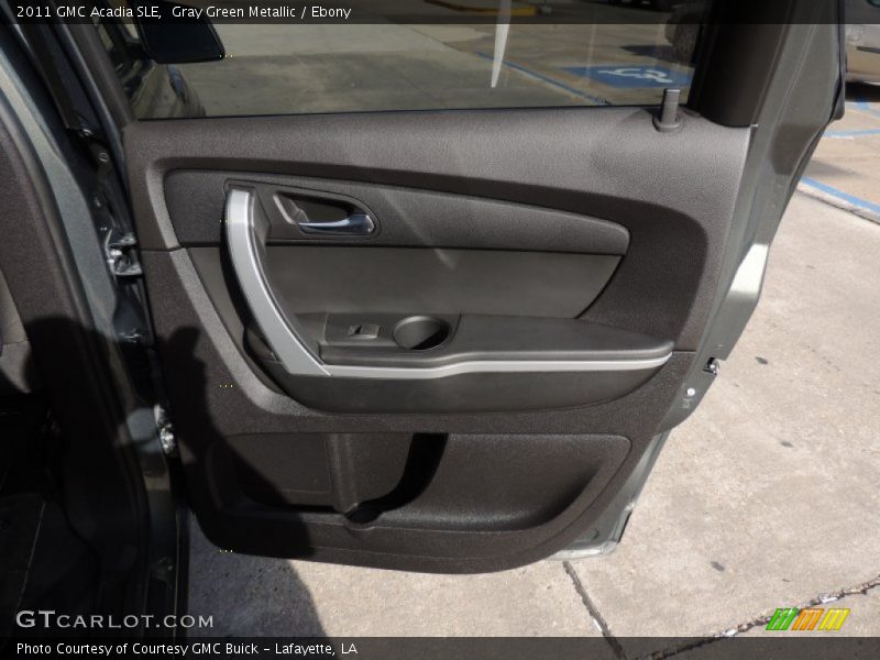 Gray Green Metallic / Ebony 2011 GMC Acadia SLE