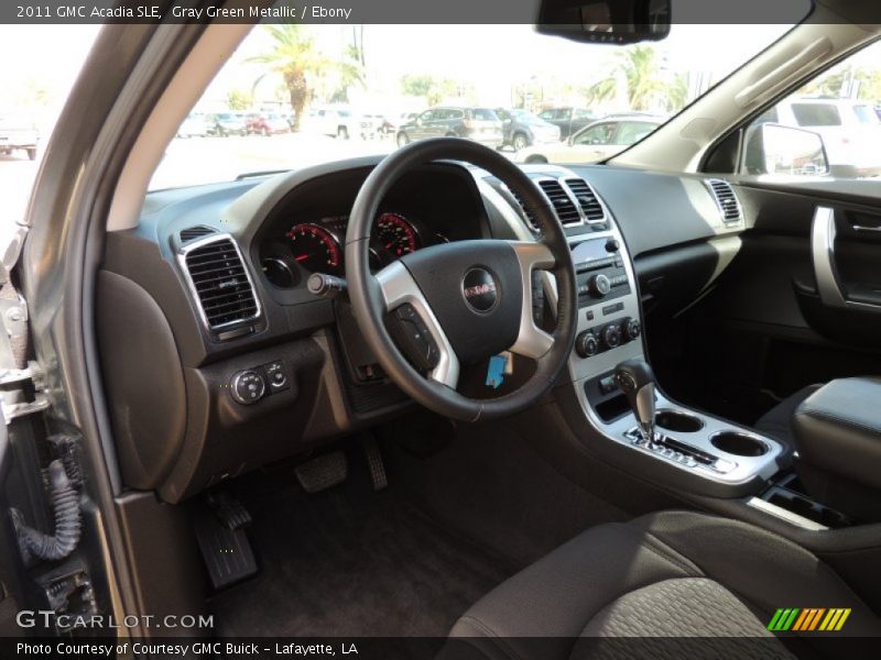 Gray Green Metallic / Ebony 2011 GMC Acadia SLE