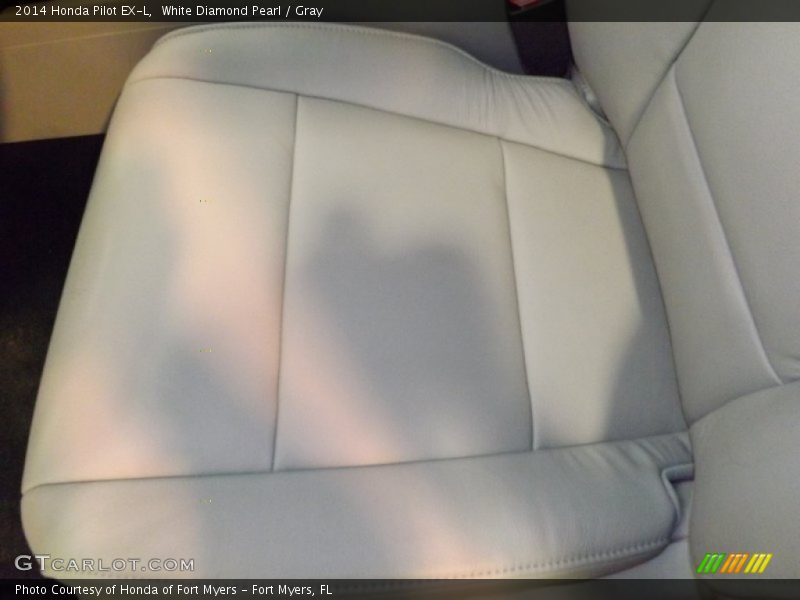 White Diamond Pearl / Gray 2014 Honda Pilot EX-L
