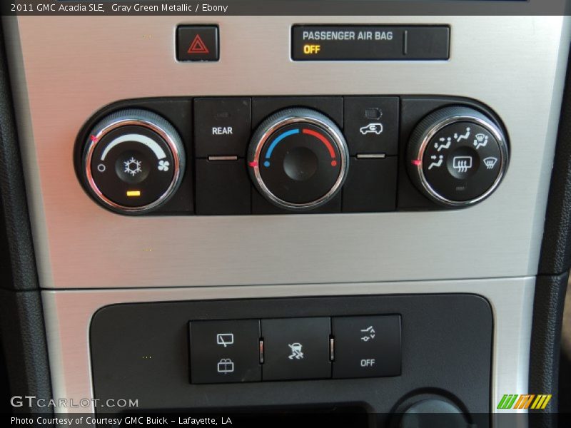 Gray Green Metallic / Ebony 2011 GMC Acadia SLE