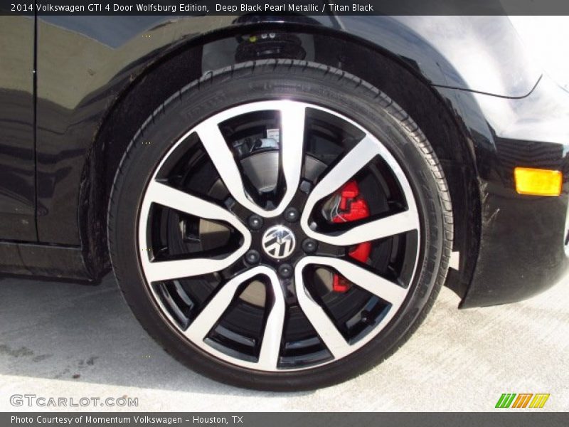 Deep Black Pearl Metallic / Titan Black 2014 Volkswagen GTI 4 Door Wolfsburg Edition