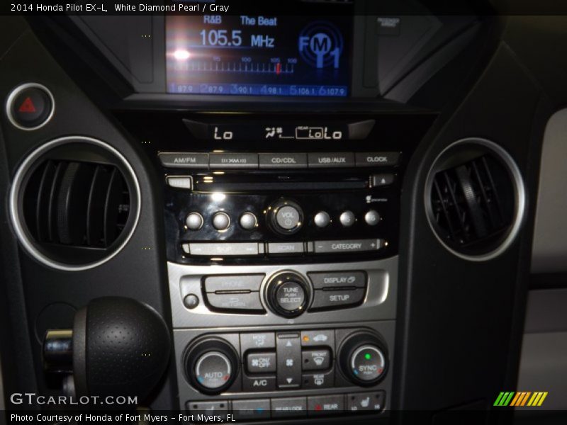 White Diamond Pearl / Gray 2014 Honda Pilot EX-L