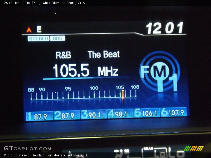 White Diamond Pearl / Gray 2014 Honda Pilot EX-L