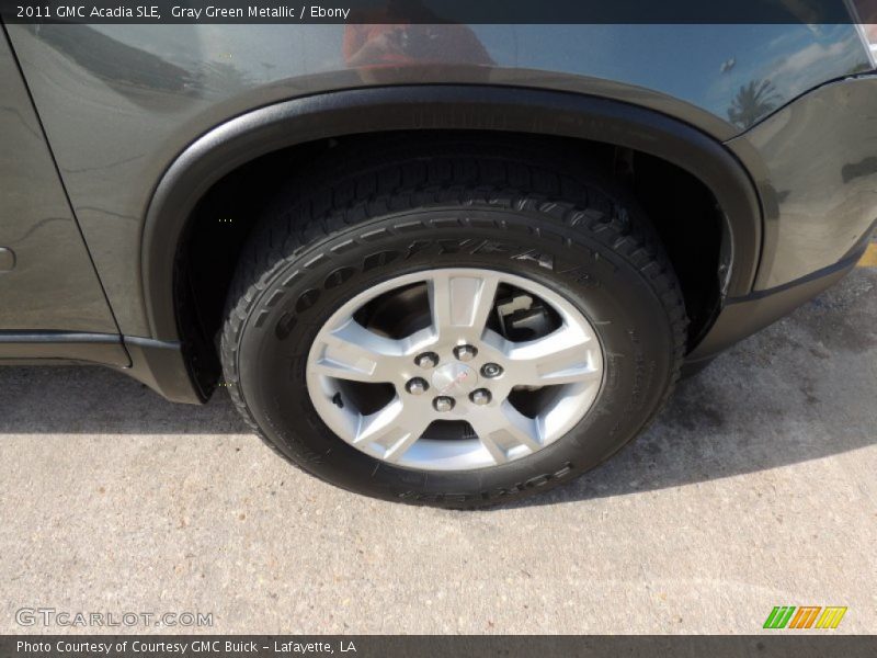 Gray Green Metallic / Ebony 2011 GMC Acadia SLE