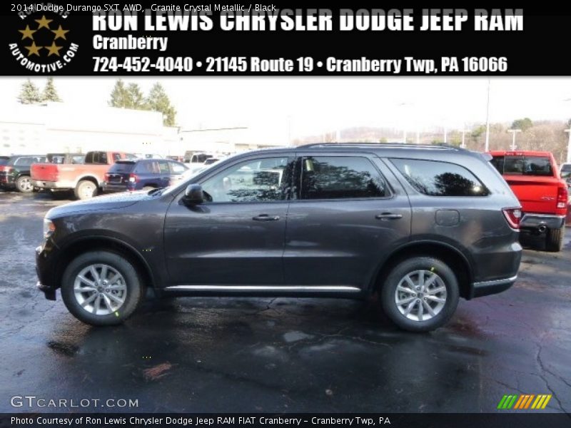 Granite Crystal Metallic / Black 2014 Dodge Durango SXT AWD