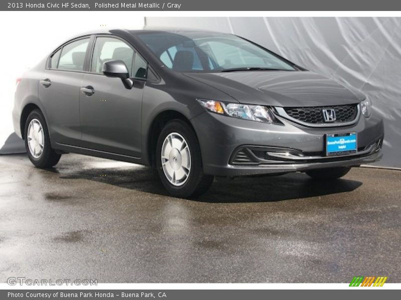 Polished Metal Metallic / Gray 2013 Honda Civic HF Sedan
