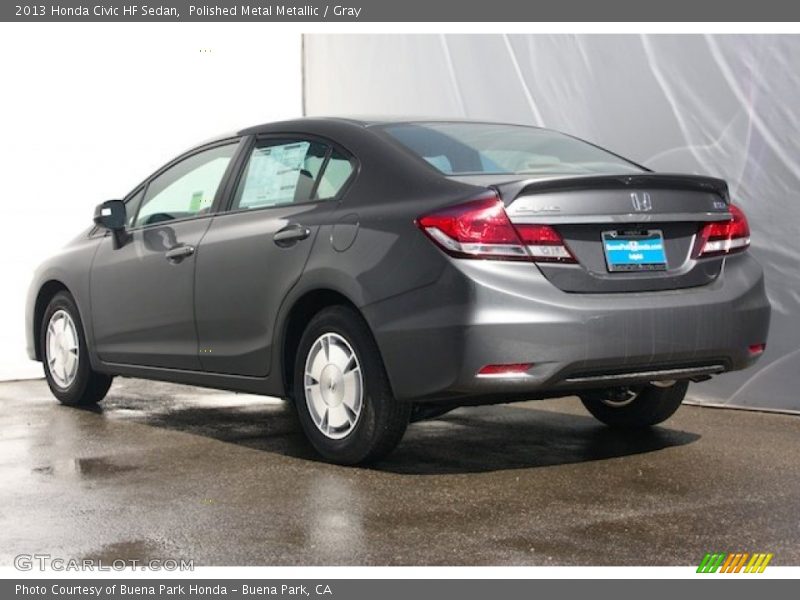 Polished Metal Metallic / Gray 2013 Honda Civic HF Sedan