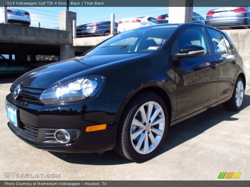 Black / Titan Black 2014 Volkswagen Golf TDI 4 Door