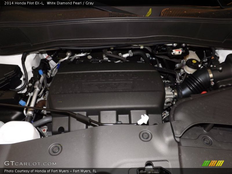 White Diamond Pearl / Gray 2014 Honda Pilot EX-L
