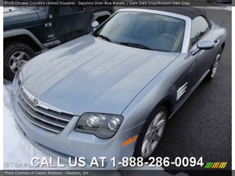 Sapphire Silver Blue Metallic / Dark Slate Gray/Medium Slate Gray 2008 Chrysler Crossfire Limited Roadster