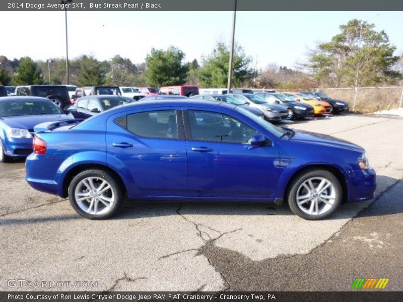 Blue Streak Pearl / Black 2014 Dodge Avenger SXT